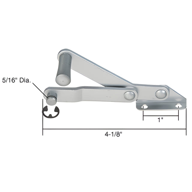 CRL Right Hand Louver or Jalousie Window Operator for International