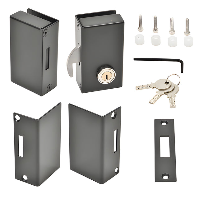CRL Right Hand Sliding Glass Lock Matte Black