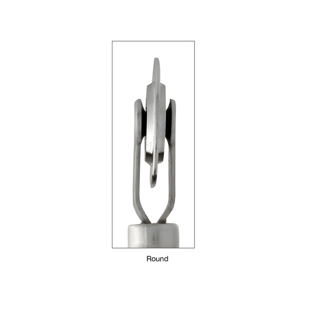 CRL Round Edge Steel Screen Roller with 2-1/2" x 1/8" Wheel