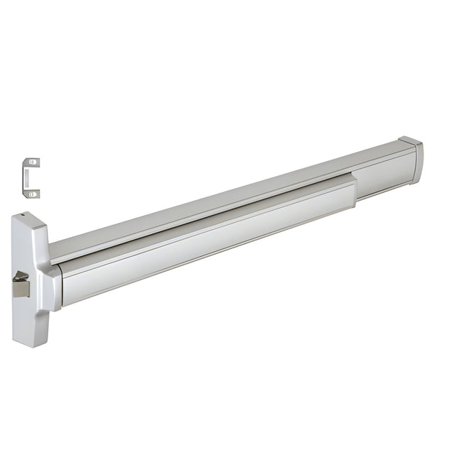 CRL Satin Aluminum 36" Jackson® 2095 Push Pad Series Left Hand Reverse Rim Panic Exit Device