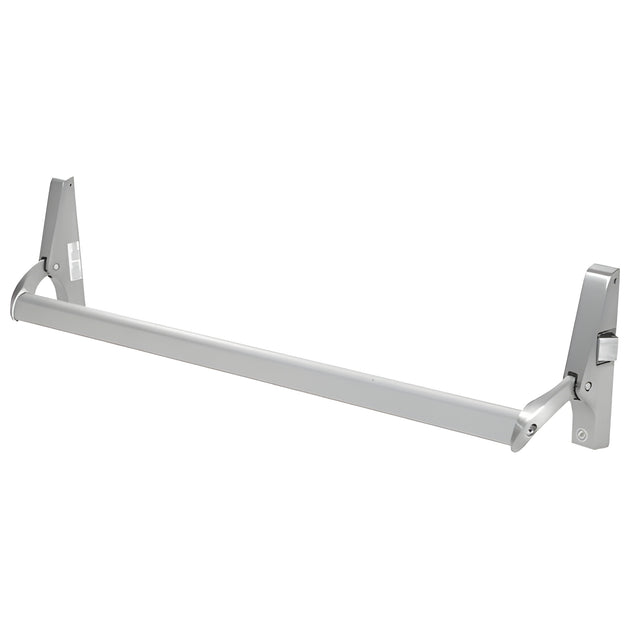 CRL Satin Aluminum Cross Bar Panic Exit Device - Right Hand Reverse Bevel Rim