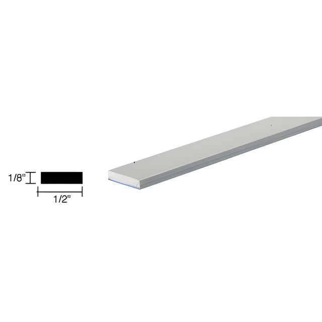 CRL Satin Anodized 1/2" Aluminum Flat Bar Extrusion