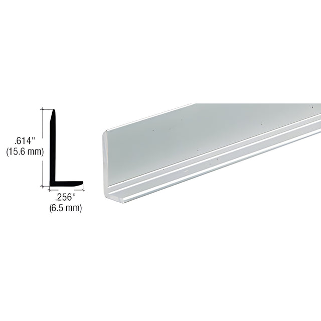 CRL Satin Anodized 1/4" Aluminum L-Bar Extrusion