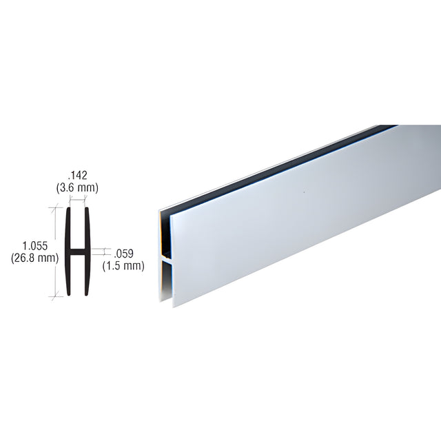 CRL Satin Anodized 1/8" H-Channel