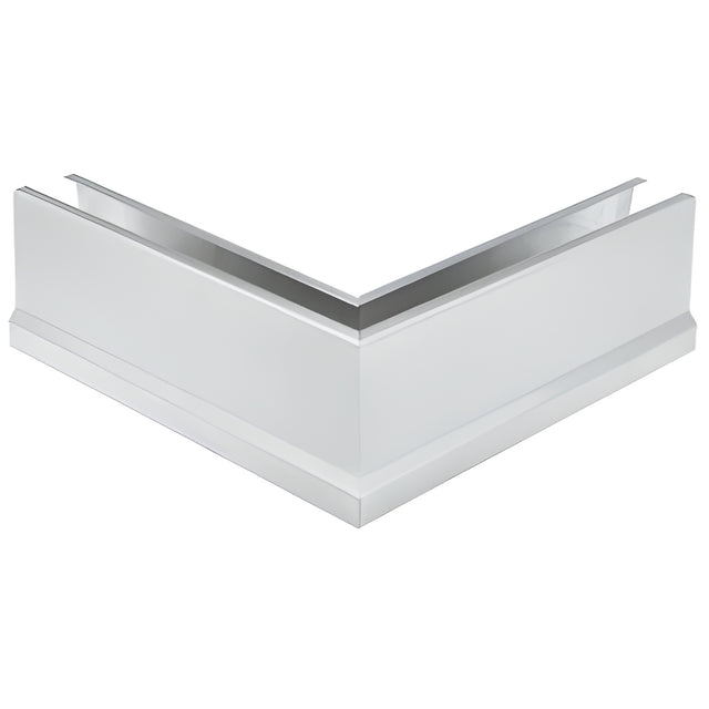 CRL Satin Anodized 12" 90º Mitered Corner Cladding for B5T Series Tapered Base Shoe