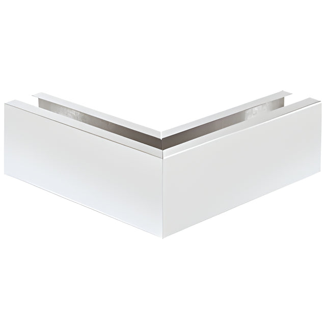 CRL Satin Anodized 12" Mitered 90º Corner Cladding for B5S Series Standard Square Base Shoe