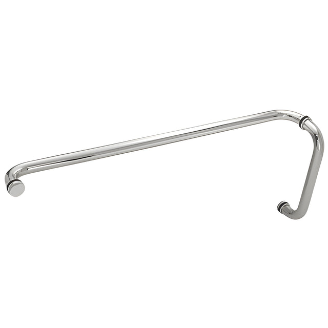 CRL Satin Anodized 12" x 28" Back-to-Back Straight Combination Push and Pull Handle Set