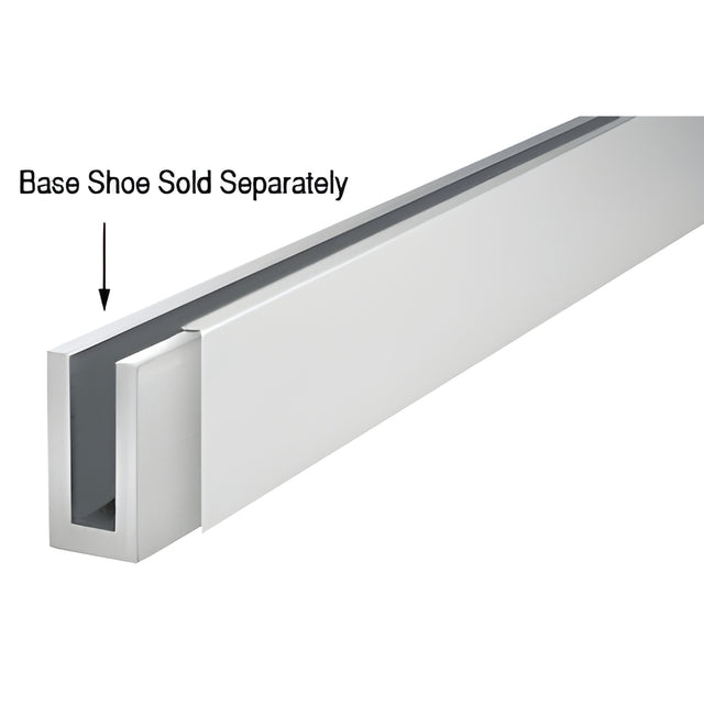 CRL Satin Anodized 120" Cladding for W5B Series Windscreen and Smoke Baffle Base Shoe
