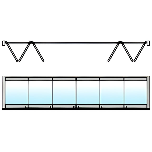 CRL Satin Anodized 120" Length Bottom Guide Channel for OT Series Top Hung Sliders and Bi-Fold Doors