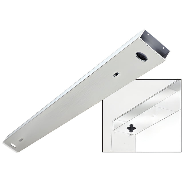 CRL Satin Anodized 6" No Pocket Double Sided Door Header Custom Length