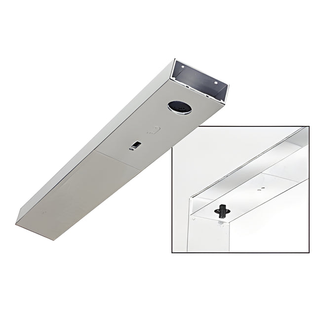 CRL Satin Anodized 6" No Pocket Single Sided Door Header Custom Length