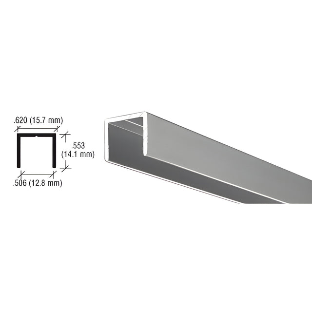 CRL Satin Anodized Aluminum 1/2" U-Channel