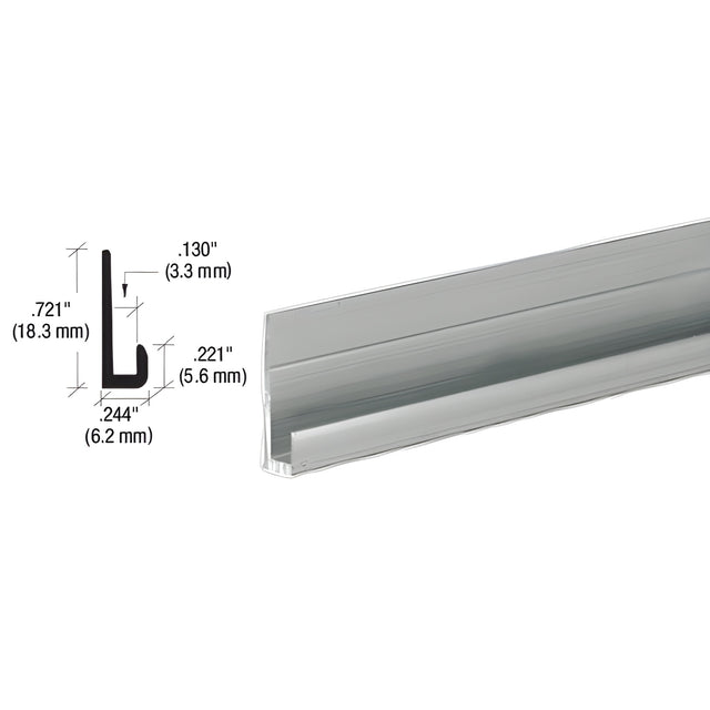 CRL Satin Anodized Aluminum 1/8" "J" Channel