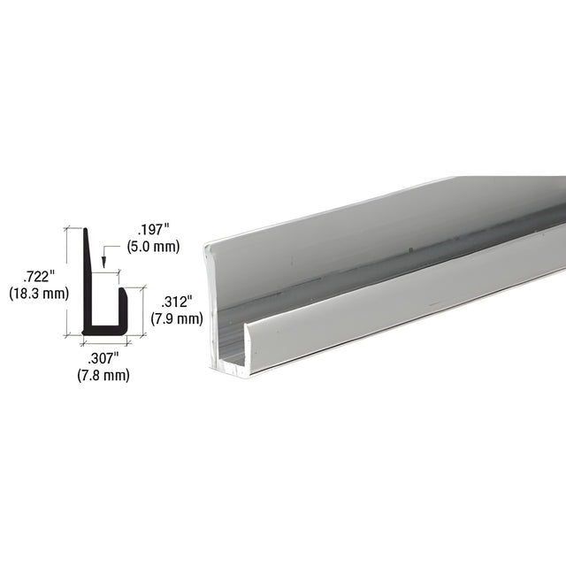 CRL Satin Anodized Aluminum 3/16" J-Channel