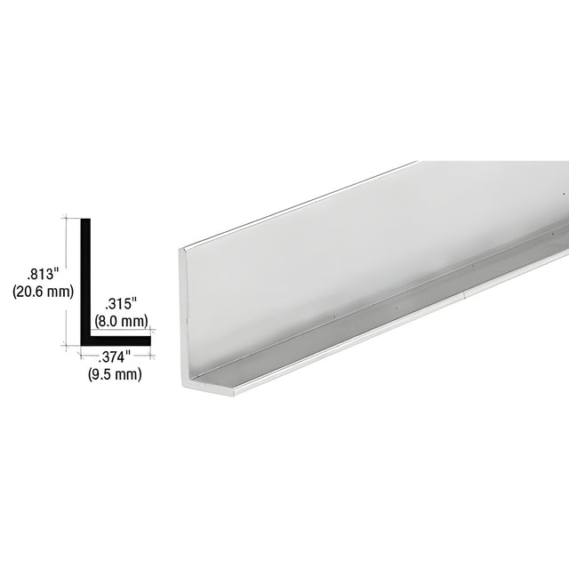 CRL Satin Anodized Aluminum 3/8" L-Bar Extrusion