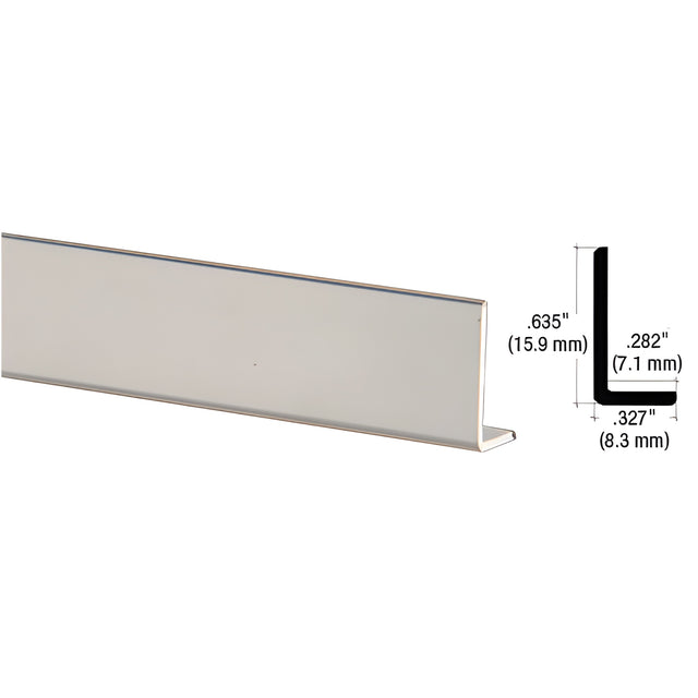 CRL Satin Anodized Aluminum 5/8" Face L-Bar Extrusion