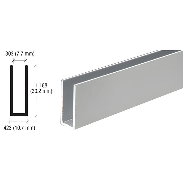 CRL Satin Anodized Aluminum Channel Extrusion