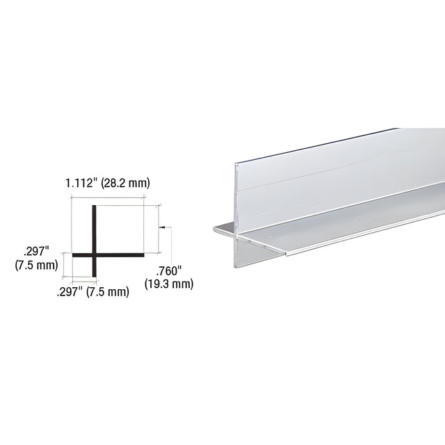 CRL Satin Anodized Aluminum Cross Corner Extrusion