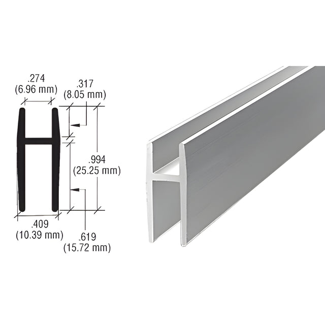CRL Satin Anodized Aluminum D5610 'H' Bar