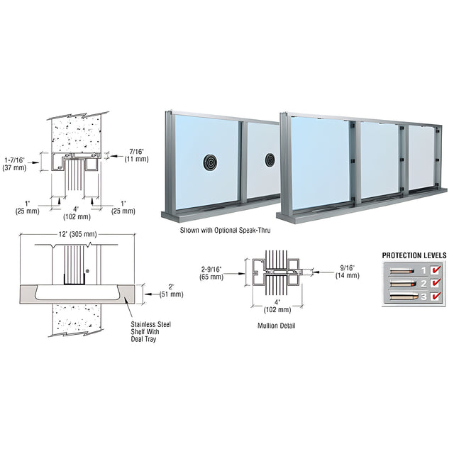 CRL Satin Anodized Aluminum Narrow Inset Frame Multi-Lite Special Window