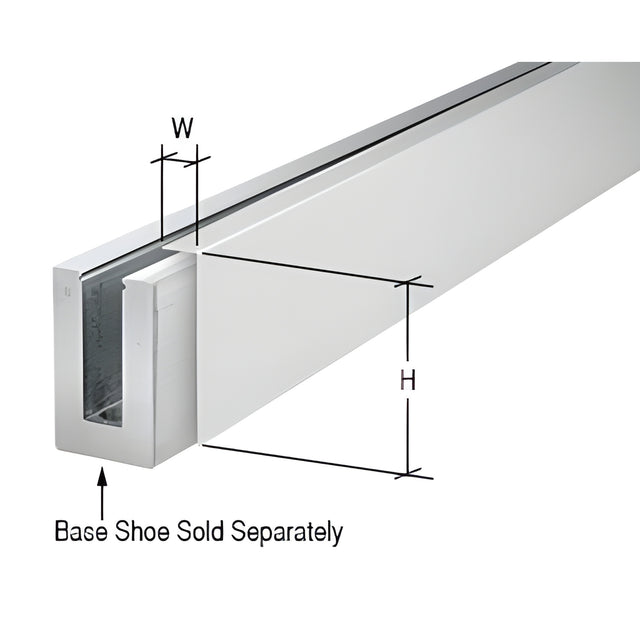 CRL Satin Anodized Cladding for B5L Series Low Profile Base Shoe