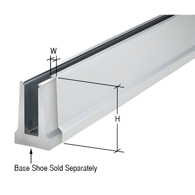 CRL Satin Anodized Cladding for B5T Series Tapered Base Shoe