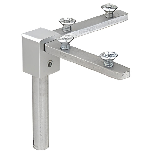 CRL Satin Anodized Corner Connector for Clover Showcase