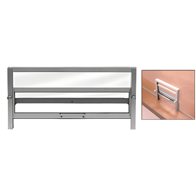 CRL Satin Anodized Custom Size Vertical Sliding Ticket Window