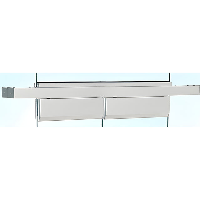 CRL Satin Anodized Double Floating Header for Overhead Concealed Door Closers - for 72" Wide Opening