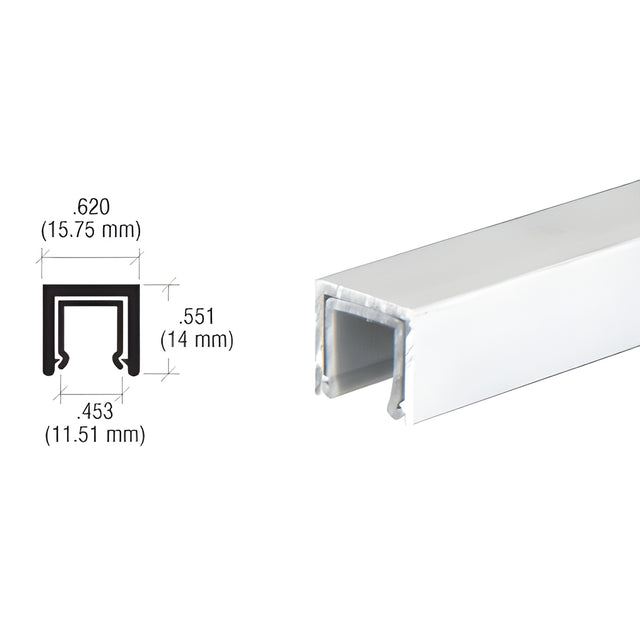 CRL Satin Anodized Dust Proof Single Channel with Plastic Insert