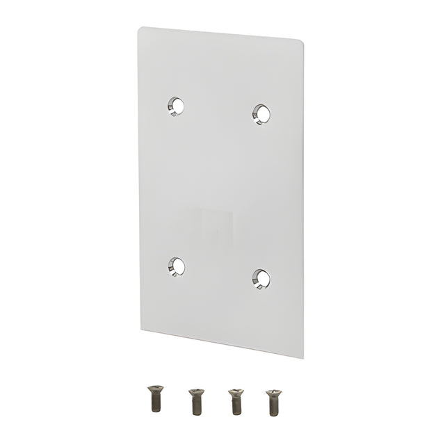 CRL Satin Anodized End Cap for 8B Series 3/4" Square Base Shoe