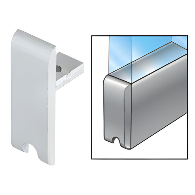 CRL Satin Anodized End Cap for LK610 'H' Bar