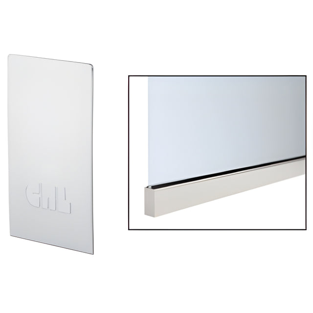 CRL Satin Anodized End Cap for W5B Series Windscreen and Smoke Baffle Base Shoe