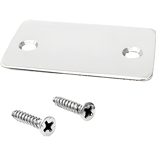 CRL Satin Anodized End Cap with Screws for Shallow U-Channel