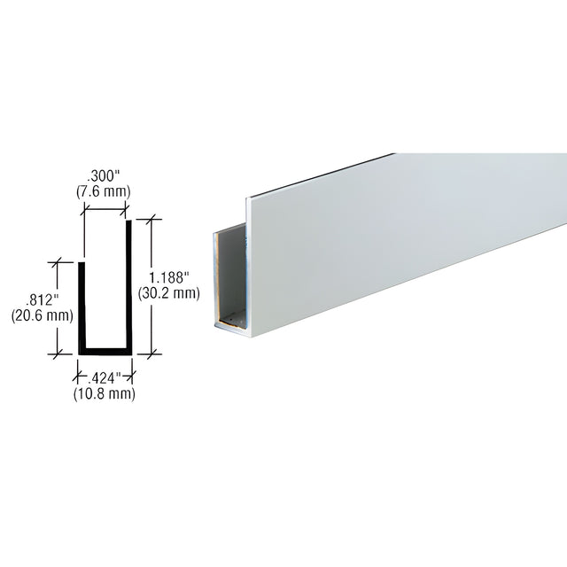 CRL Satin Anodized Extra Deep J-Channel Extrusion