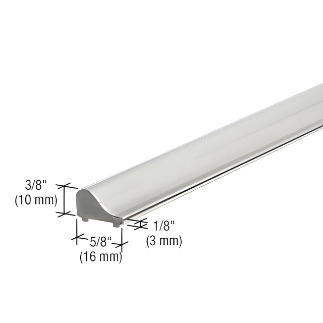 CRL Satin Anodized Frameless Shower Door Tapered Threshold
