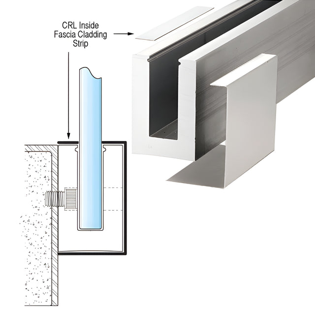 CRL Satin Anodized Inside Fascia Cladding Strip 120" Long