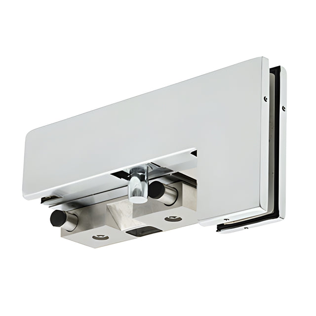 CRL Satin Anodized RH Sidelite Mount Transom Patch Fitting With PK/ESK Stop/Strike