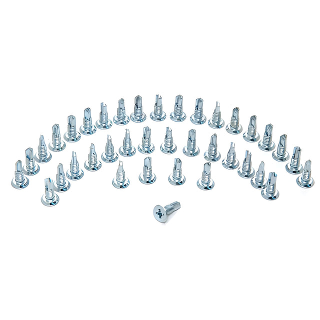 CRL Satin Anodized Replacement Screw Pack for CRL 300/350 Series Continuous Geared Hinges