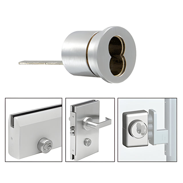 CRL Satin Anodized Rim Cylinder Housings for Small Format Interchangeable Cores (SFIC)