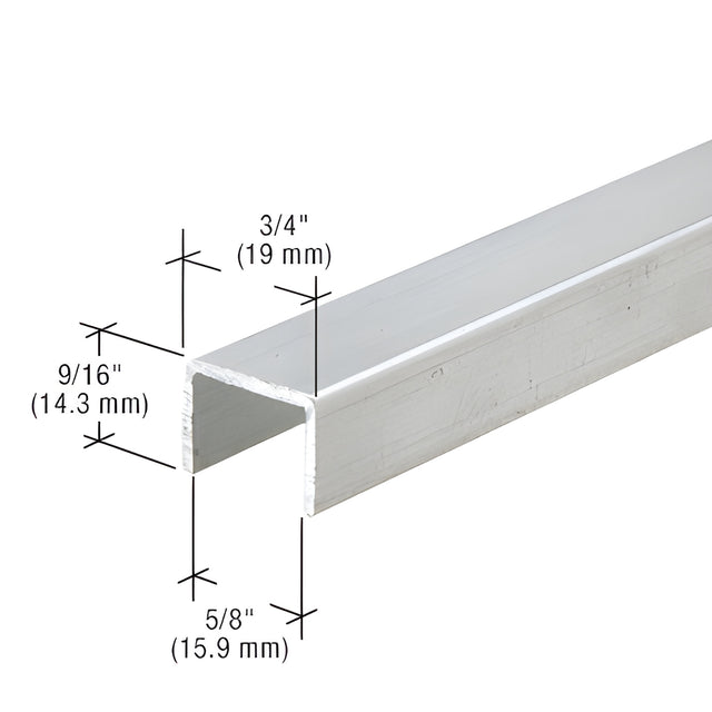 CRL Satin Anodized Series 3601 Side Jamb Channel - 144"