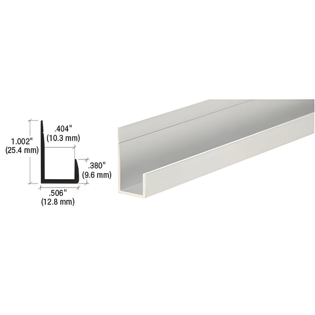 CRL Satin Anodized Standard Aluminum 3/8" J-Channel