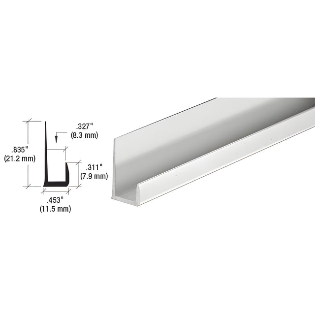 CRL Satin Anodized Standard Aluminum 5/16" J-Channel
