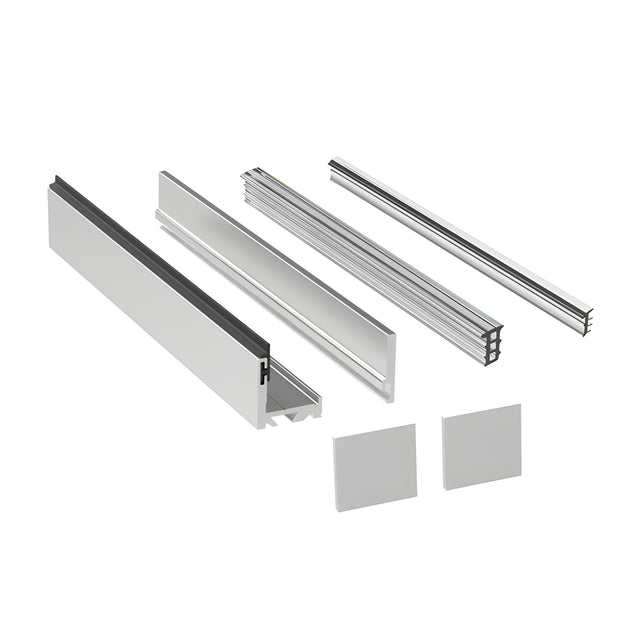 CRL Satin Anodized Two Piece Channel - 118" Length