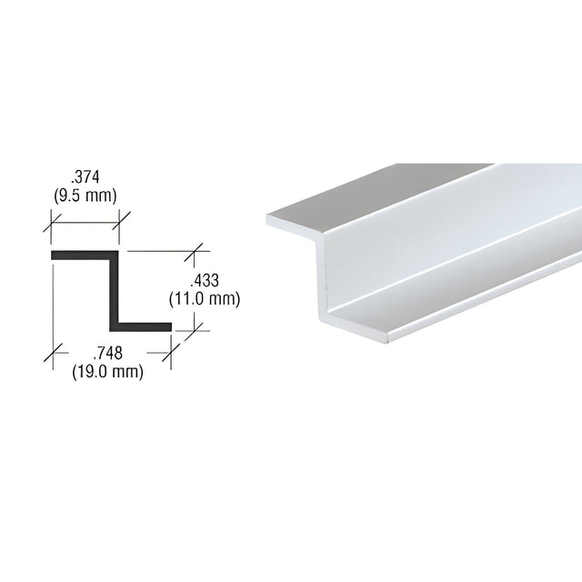CRL Satin Anodized Z-Bar Aluminum Channel