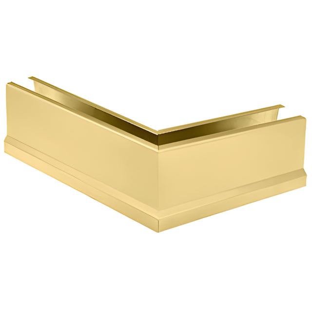 CRL Satin Brass 12" 135º Mitered Corner Cladding for B5T Series Tapered Base Shoe