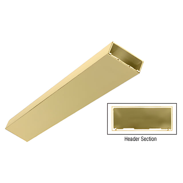 CRL Satin Brass 4-1/2" Header/Jamb With Flat Filler Custom Length