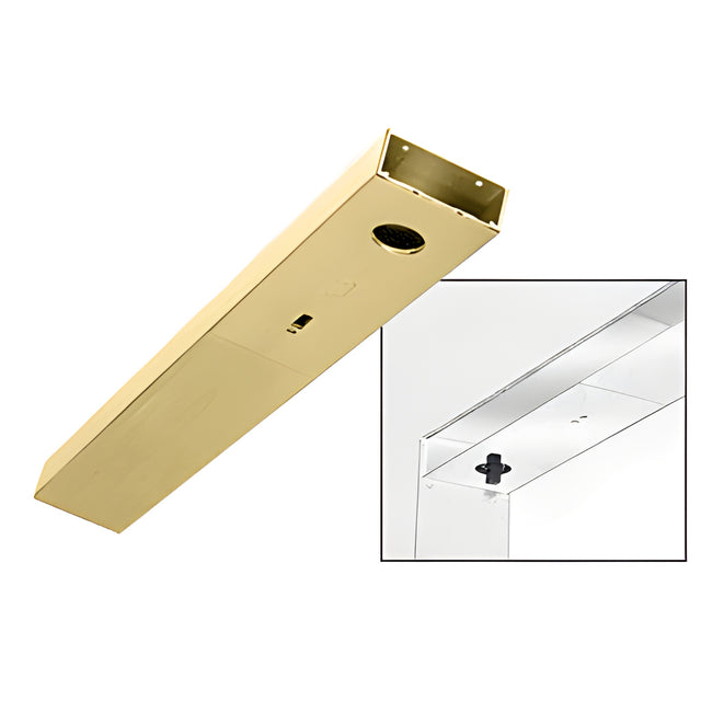 CRL Satin Brass Custom Length 4-1/2" Single Door Header