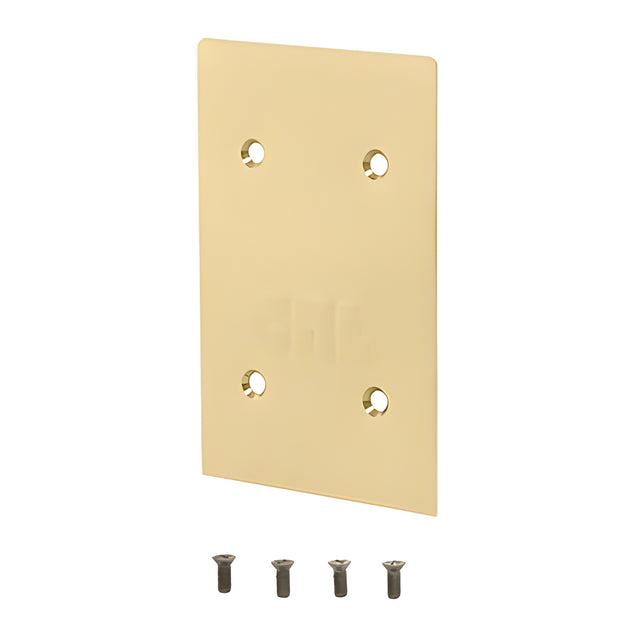 CRL Satin Brass End Cap for 8B Series 3/4" Square Base Shoe