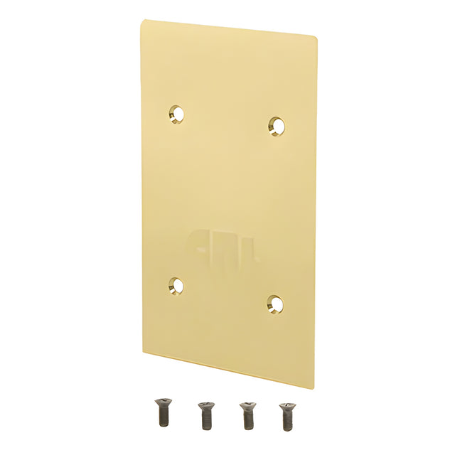 CRL Satin Brass End Cap for 9BL56 Series Standard Square Base Shoe